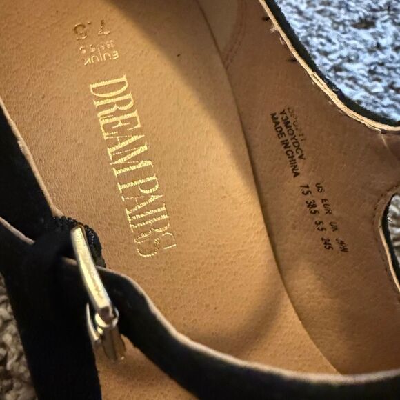 Dream Pairs Black Mary Jane’s T Strap Ankle Chunky 7.5 - Picture 3 of 5